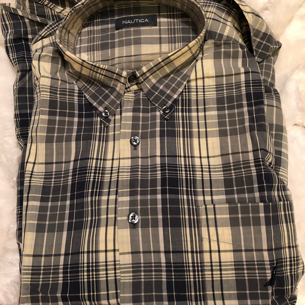 Nautica flannel short sleeve shirt